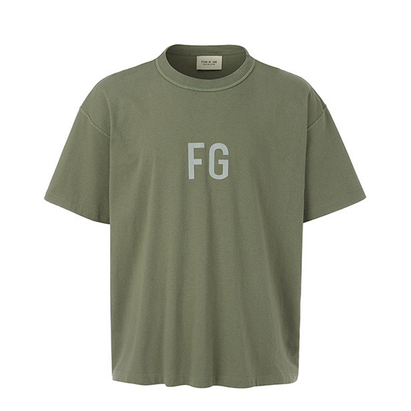 

FEAR OF GOD FG 3M Reflective Oversize Tee Premium Quality FOG Inside Out Casual T-Shirt for Men Women Hip Hop Skateboard Streetwear, White;black