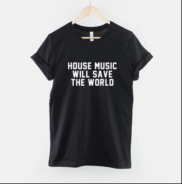 

womens t shirts house music will save the world tshirt cotton casual funny shirt for lady yong girl tee, White