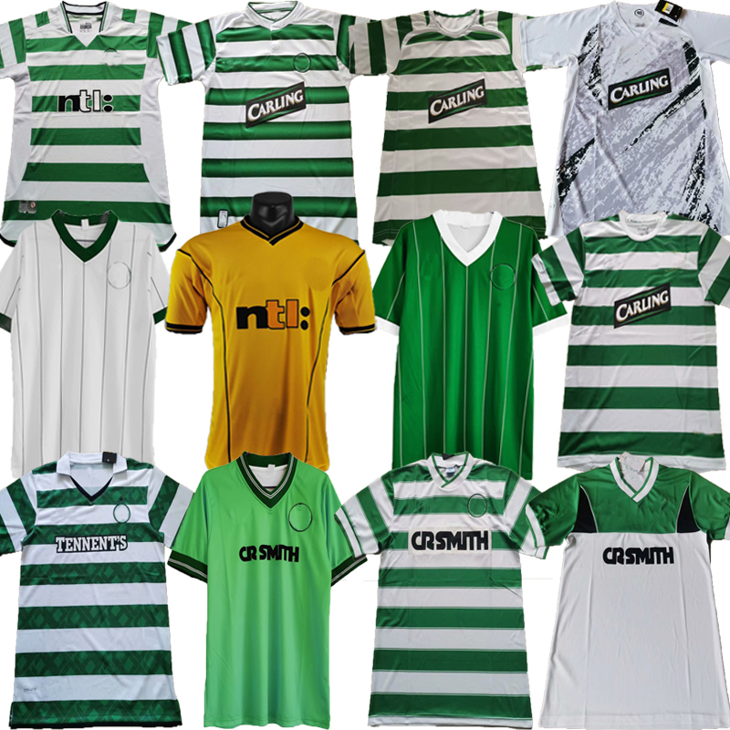 

1984 1986 1987 1989 1991 Retro Jersey Celtic soccer jerseys HOME AWAY 1995 96 97 98 99 football shirts LARSSON NAKAMURA KEANE black green Sutton 2003 2004 2005 2006, 00/02away