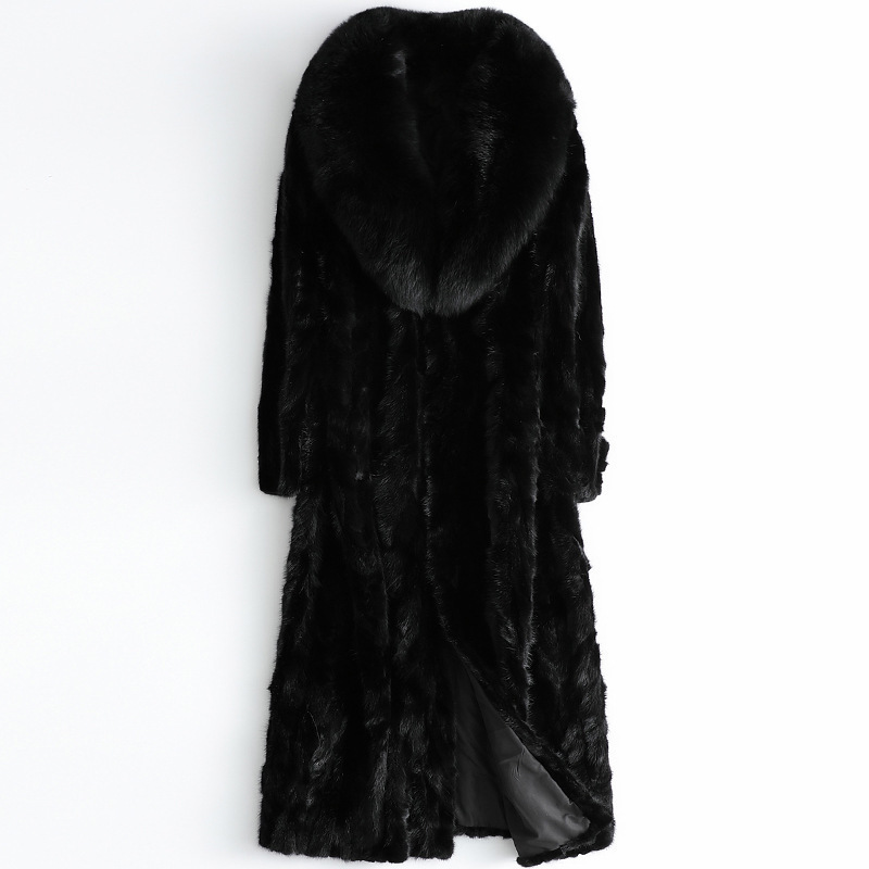 

Mink Fur Sell fo x Collar Coat WVDE, Black