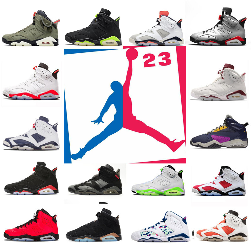 

2021 Mens Women 6 Jumpman Basketball Shoes 6s Carmine Travis British Khaki Midnight Navy Tech Chrome Infrared DMP Hare Gatorade Sneakers Trainers 40-46, I need look other product