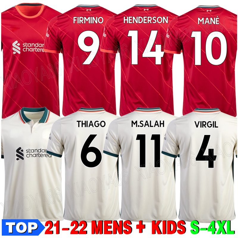 

21 22 adult Men Women kids kit M.SALAH VIRGIL FIRMINO soccer jersey home away 3rd MANE HENDERSON GK A.BECKER DIOGO J. 2021 2022 youth football shirt, Black;yellow