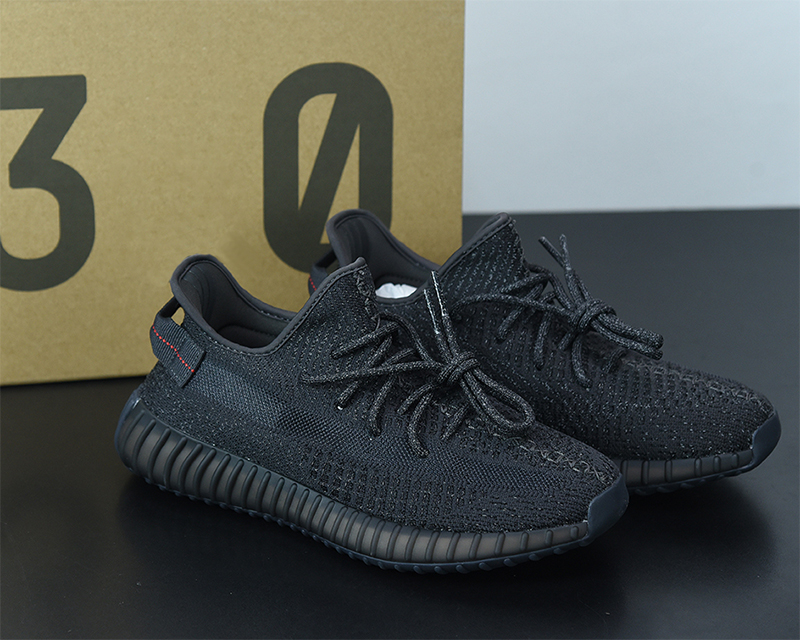 

2021 High quality Kanye V2 Black Reflective Running Shoes Mens Womens Fashion Sneakers FU9007, #1