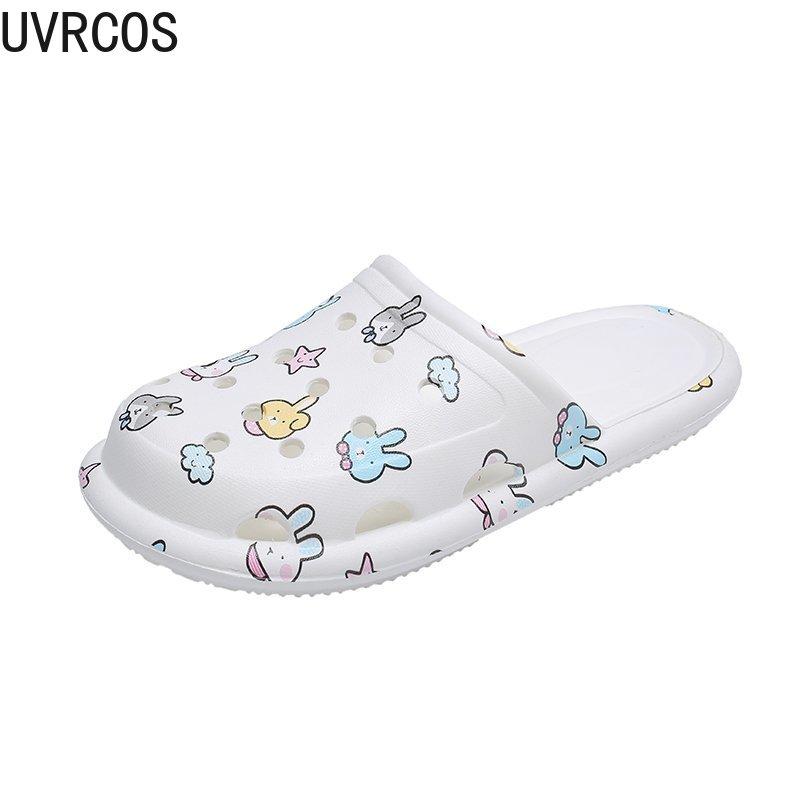 

Casual Sweet Baotou Women's Slippers Fashion All-match Vamp Applique Cute Outer Penetration Air, Black