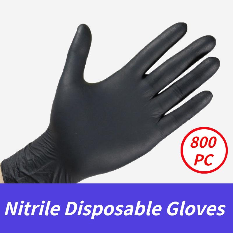 

100/800PC Nitrile Disposable Gloves Waterproof Powder Free Latex For Household Kitchen Laboratory Cleaning