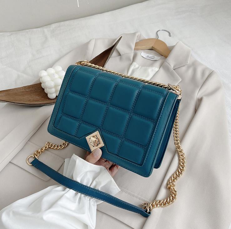 

Shoulder Bags Women's Bag Autumn/Winter Trendy All- One-Shoulder Messenger Fashion Western-Style Soft Leather Chain, White