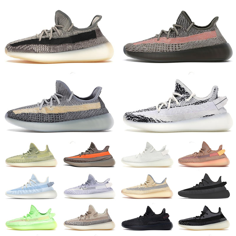 

With Original Box Mens Kanye Running Shoes Sports Sneakers Israfil Ash Blue Eliada Zyon Zebra Sesame Black White OFF Men Women Trainers, C17 cloud white 36-48