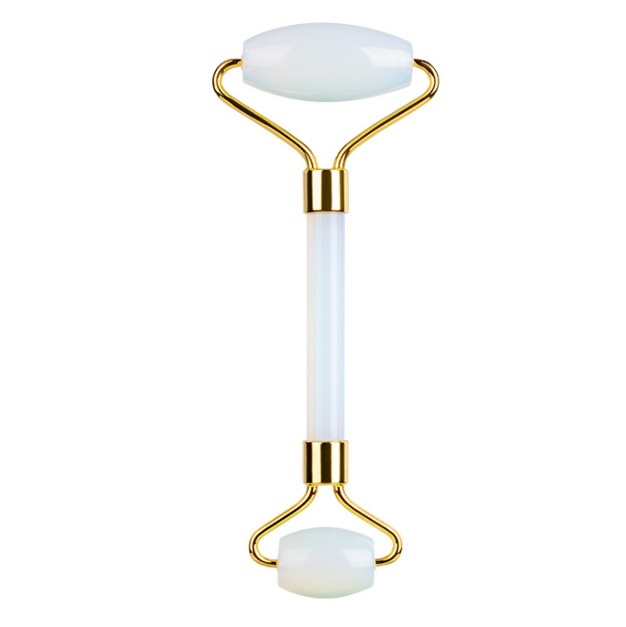 

2021 Hot Sales Anti Aging Therapy Natural Roller Jade Spa Grade Marble White Jade Facial Massage Roller