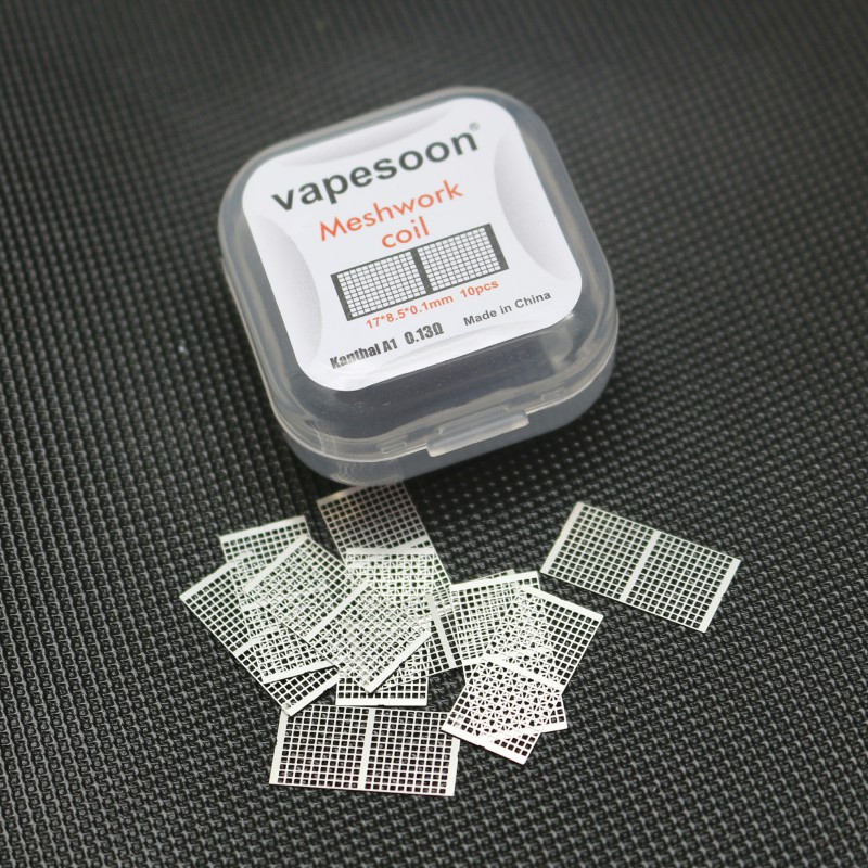 

Heating Wires (10pcs/pack) 17*8.5*0.1mm nexMESH A1 0.13 0.14ohm Mesh Coil DIY Vaporizer for Profile RDTA M RTA etc