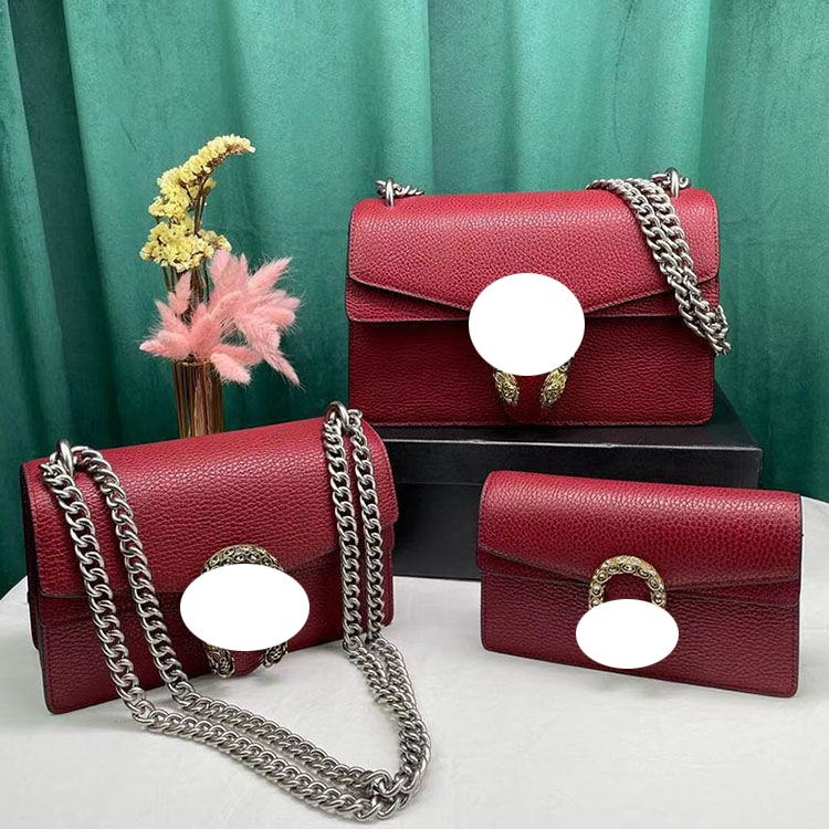 

Womens Shoulder Bags Luxury Classical Distressed Double Snake head designer Plain Chain handbags 3color 3size, Suplement(showpiece now ship)