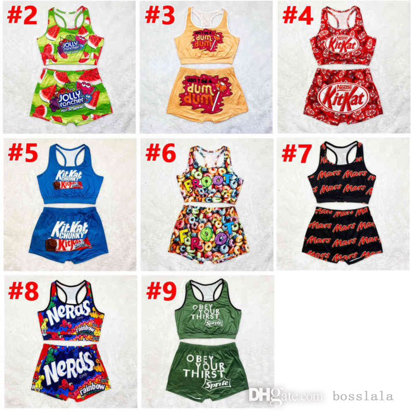

Designer Summer Women Tracksuits Sleeveless Printed Vest + Shorts Multicolor Two Piece Sets Yoga Outfits Gym Clothes Plus Size A505, S3 or give leave a message