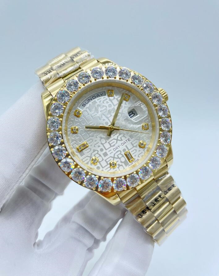 

SBB Factory Unisex Hot Sell watch 41mm 118348 Day Date President Diamond Asian 2813 Automatic Movement Watches