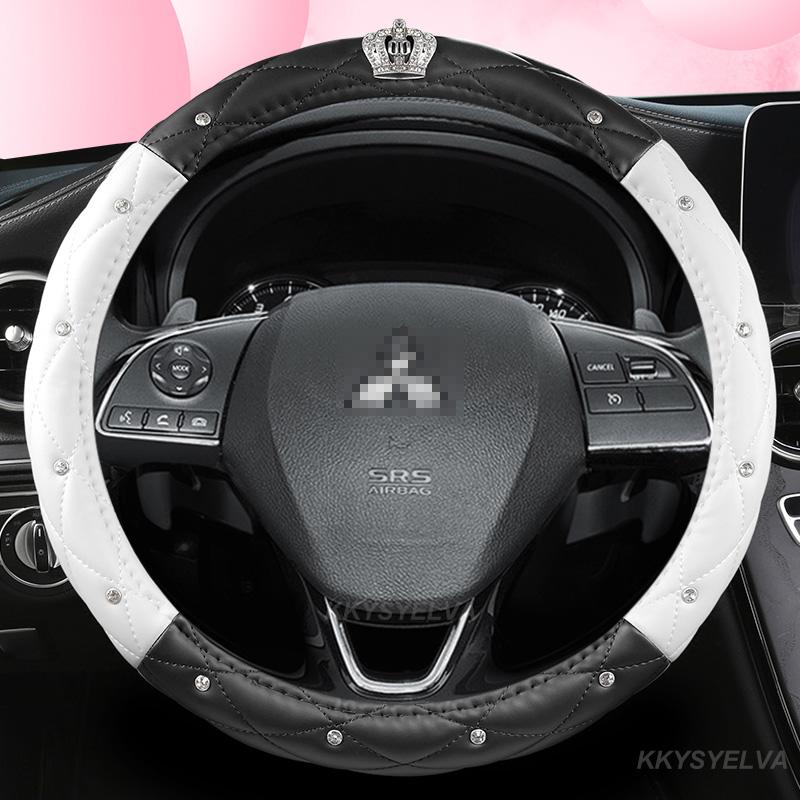 

Steering Wheel Covers Car Steering-Wheels Cover 38cm 15" For Mitsubishi ASX RVR Pajero Sport Outlander PHEV Airtrek Grandis Lancer Evo Eclip