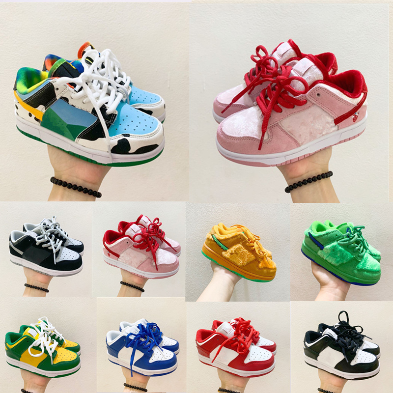 

Low Pro Toddler Air Cut Black Casual Baby kids Childrens Leather top Boy Girl Athletic Children Walking Sports Trainers 26-35, As photo