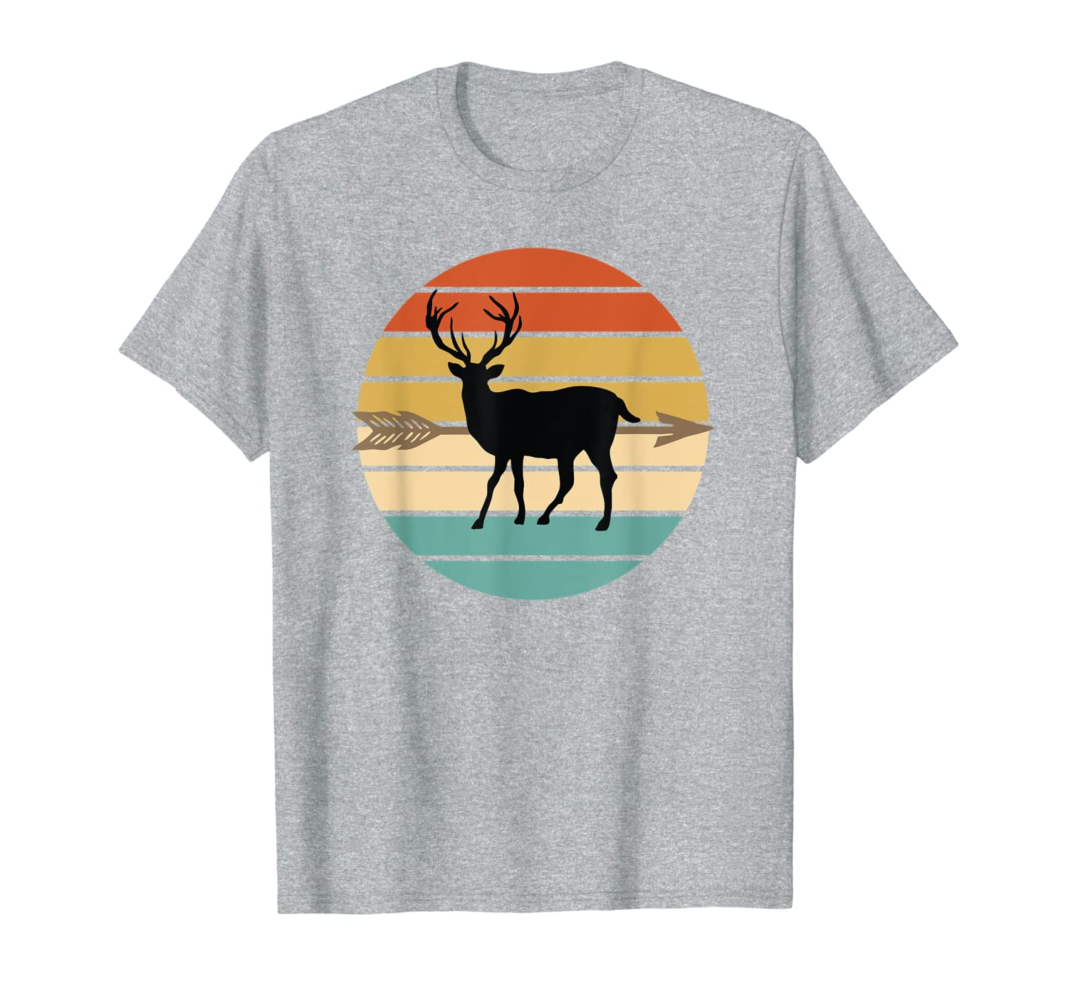 Archery Deer Hunting Silhouette T-Shirt-image-703612928