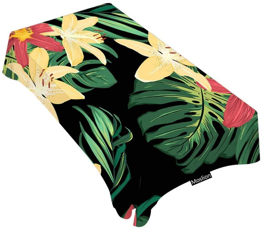 

Palm Leaf Tropical Leaves Flower Tablecloth Table Cover Cloth
