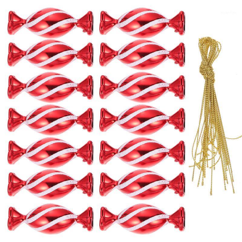 

Gift Wrap 30PCS Christmas Party Red Candy Pendant Delicate Tree