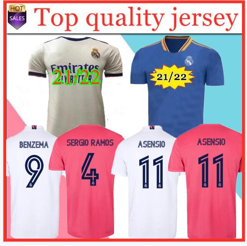 

podsycal REAL MADRID jerseys 21 22 soccer football shirt HAALAND SERGIO RAMOS BENZEMA camiseta men + kids kit 2020 2021