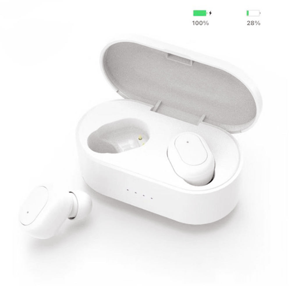 

Wirless Earphone earphones Chip Transparency Metal Rename GPS Wireless Charging Bluetooth Headphones Generation In-Ear Detection For Cell Phone, White