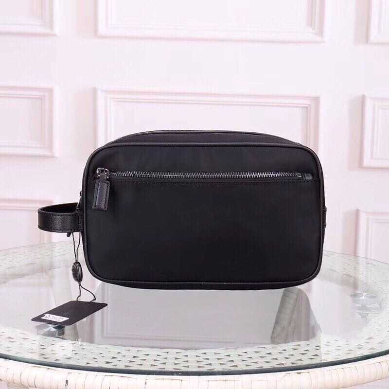 

CLASSIC FLOWER Wholesale Clutch cosmetic for wo big travel organizer storage wash bag make up men purse Cosmetic case man, Black
