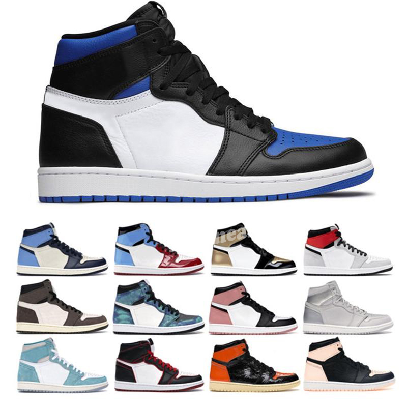 

2021 Jumpman Men 1 basketball shoes 1s top Obsidian UNC Jumpman Low 1s high-top basketball shoes sport Designer Twist Chicago bred Toe sneaker trainer size 36-46, Color 7