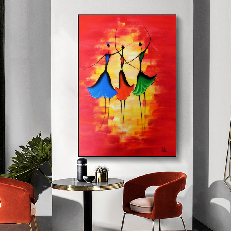 

Canvas Painting Abstract Dancer Girl Posters And Prints Home Decoration Wall Art Pictures For Living Room NOFRAME