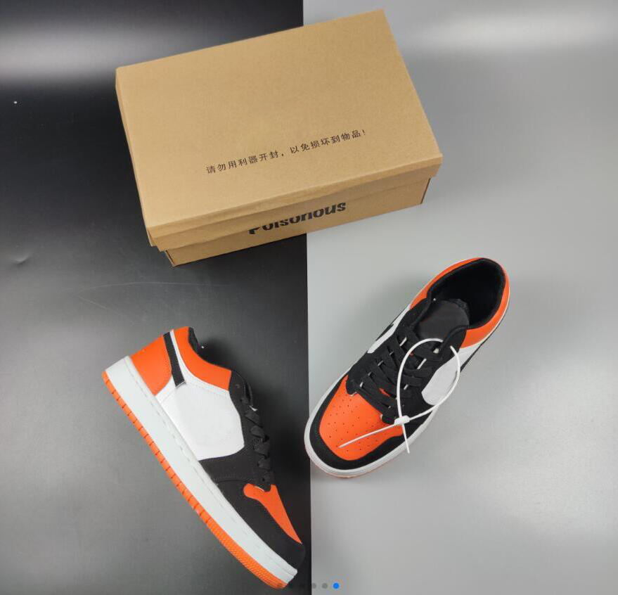 

Dress Shoes Low 1 Jumpman UNC Low Light Smoke Grey Mens Womens pine green shadow Chicago emerald Black Toe 553558-128, Orange