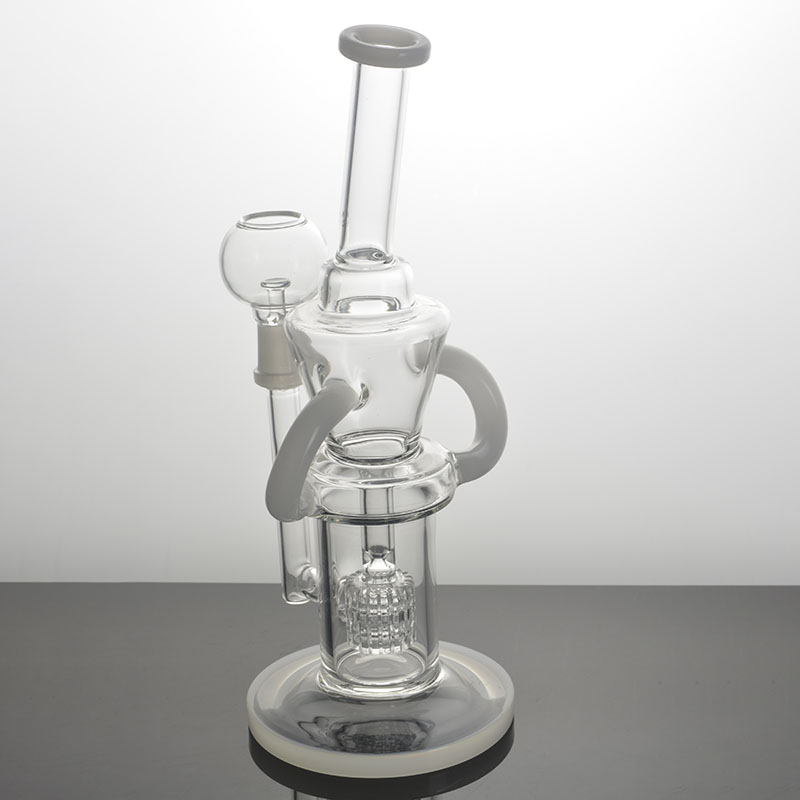 

Surrounded by white hookah glass bong water pipes thick beaker smoking pipe 10 Inchs tall recycler dab rigs bongs with downstem and 14mm/18mm bowl joint