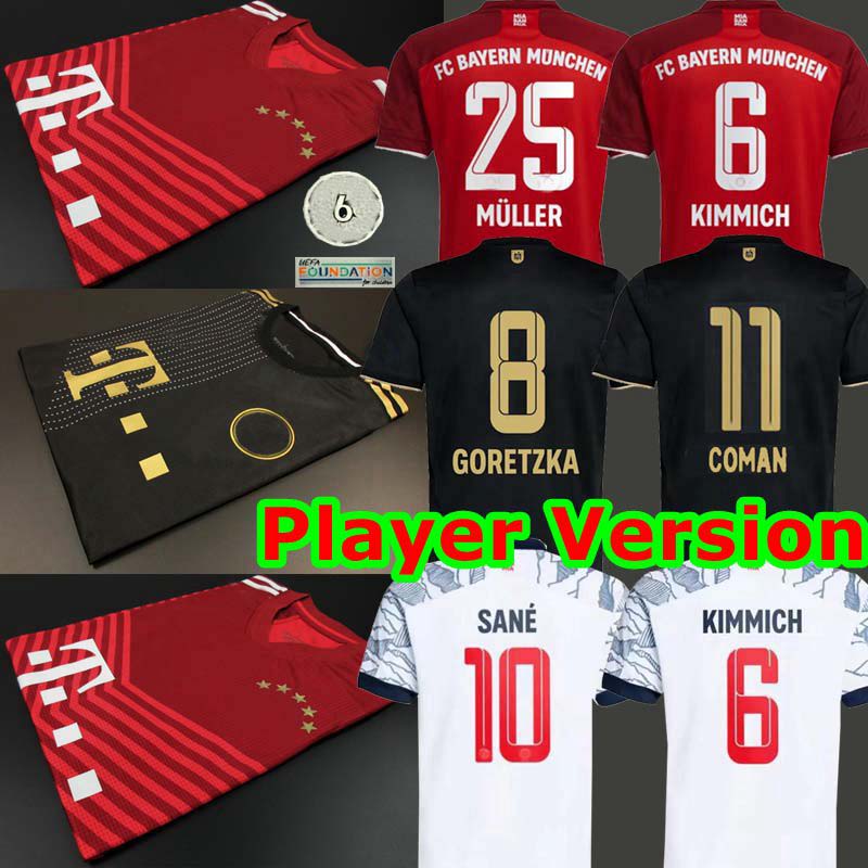 

Player versions Bayern soccer jersey HOME 21 22 Munich LEWANDOWSKI SANE maillot de foot COMAN MULLER GNABRY DAVIES maillots de football Shirts MUNCHEN de la 2021 2022, 21/22 home men player+ucl patch