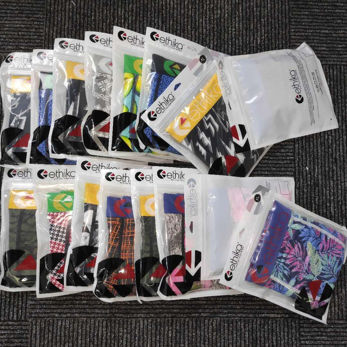 Unisex ethika boxers Technical Underwear Graffiti Women Men Fitness Quick Dry Cotton Boxer Sport Short Boxer Underpants8956-image-670008441