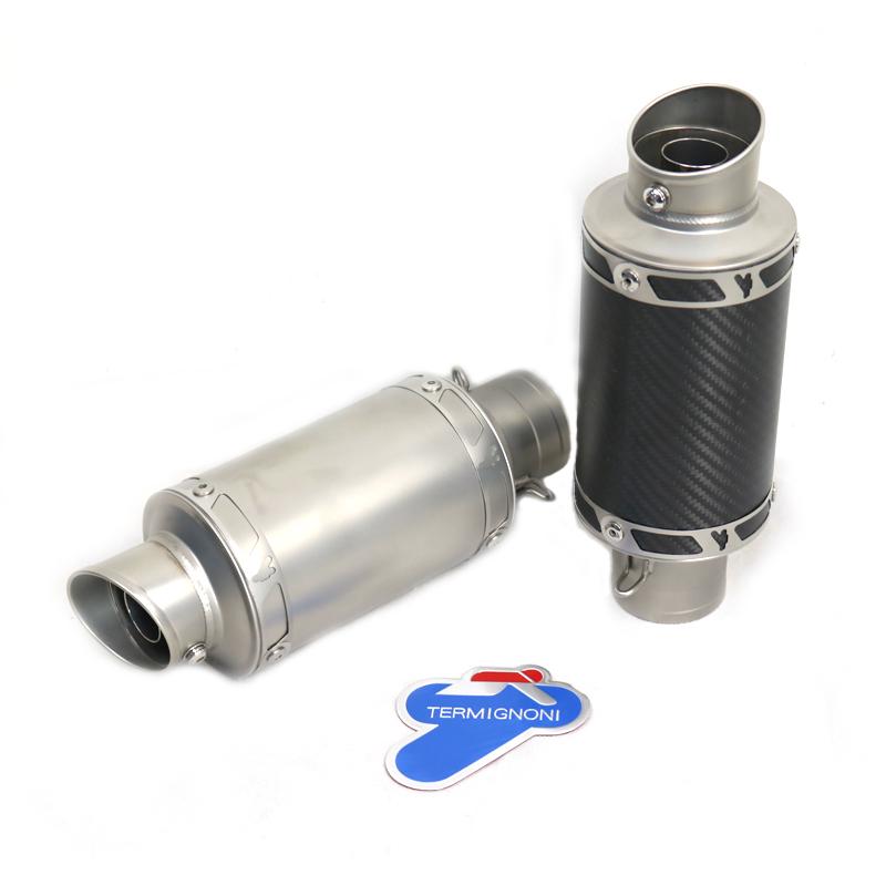 

Exhaust Pipe 51mm Inlet Motorcycle TERMIGNONI Muffler Escape Moto For Hondaa Yamahaa Nmax Cafe Racer Mt09 Pcx Trk 502