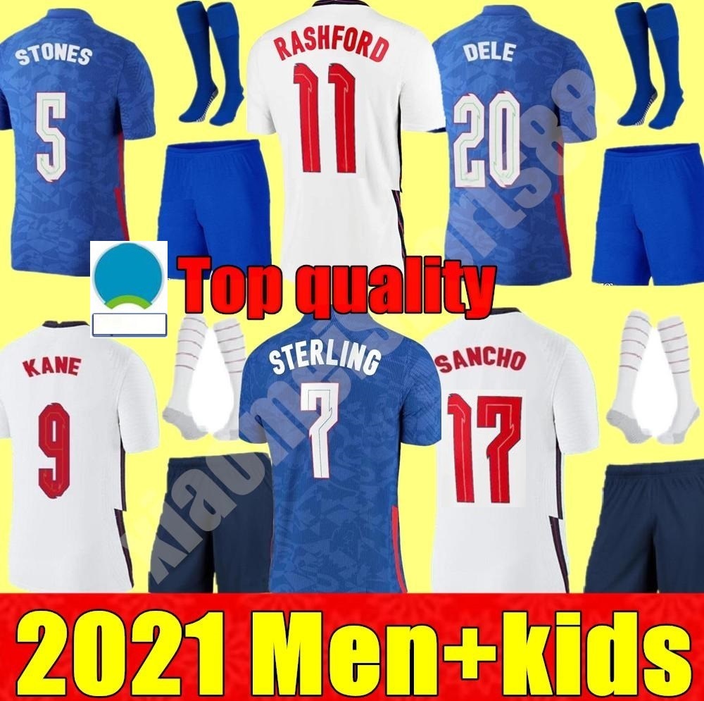 

2021 national team Men + kids kit soccer jerseys KANE SANCHO STERLING 20 21 DELE LINGARD EnGlAnd RASHFORD child youth boys football shirt, Home home+euro cup patch