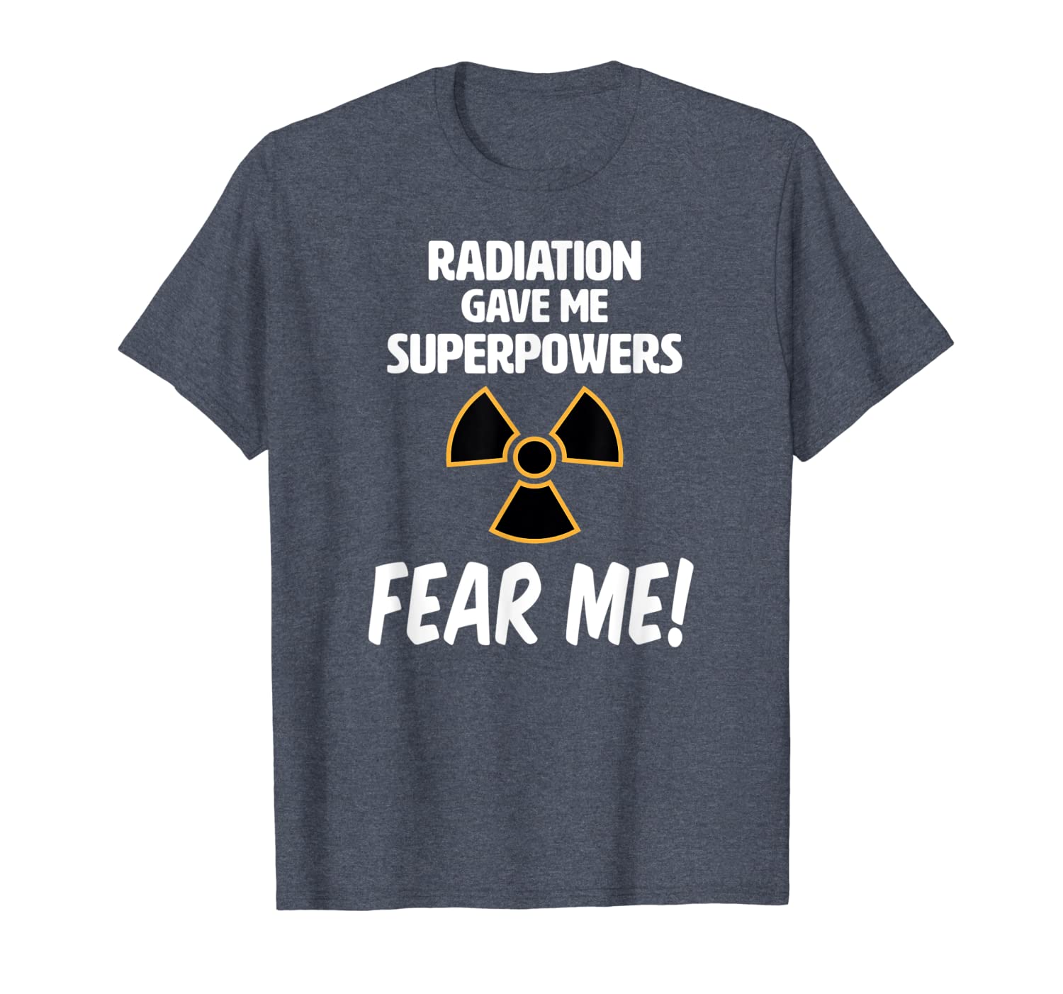

radiation gave me superpowers funny t shirt, White;black
