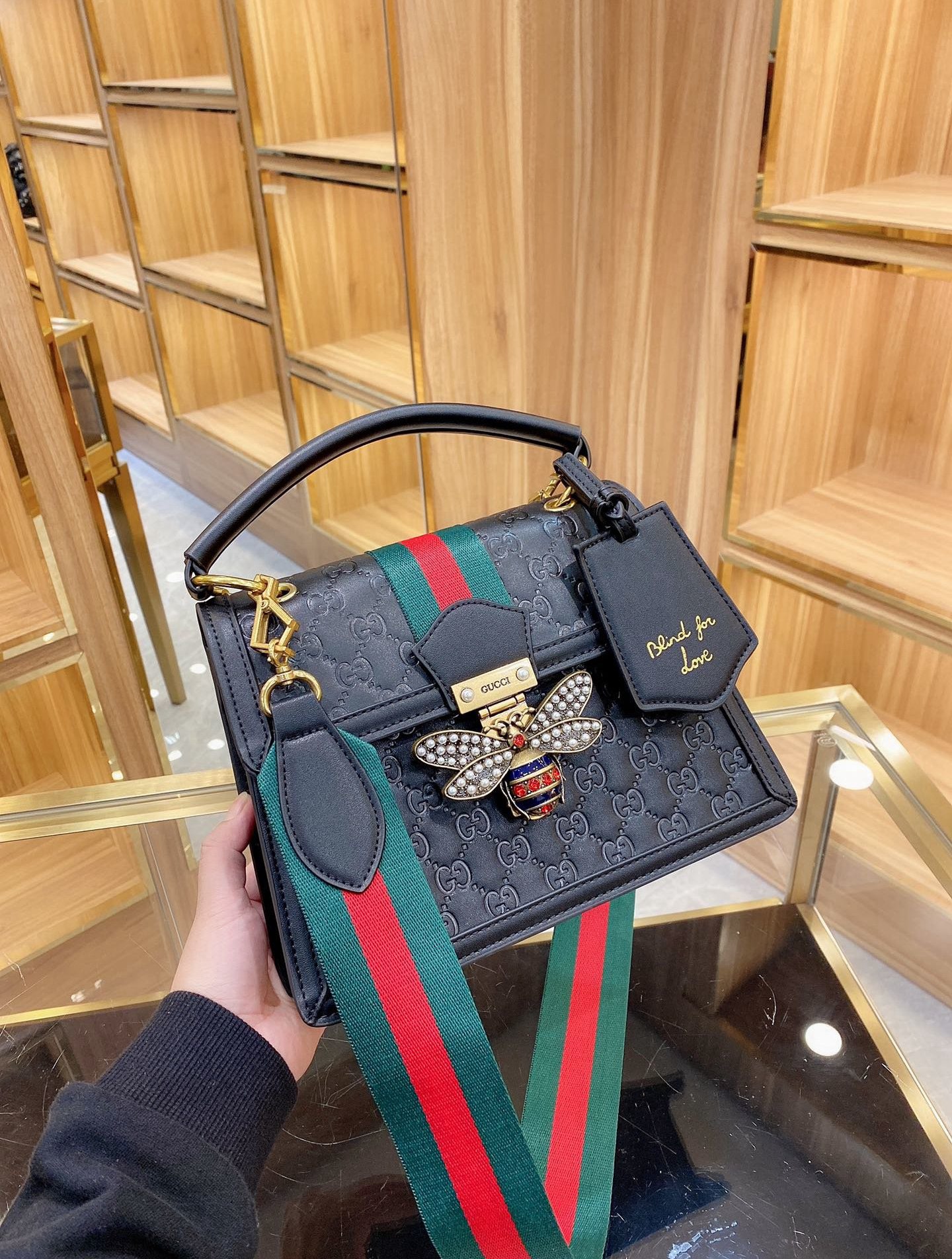 

Top Luxury Handbag Fashion Crossbody Bag Favorite Design Chain Clutch Leather Handbags Women Bags Wallet Logo - L3151, Red;black