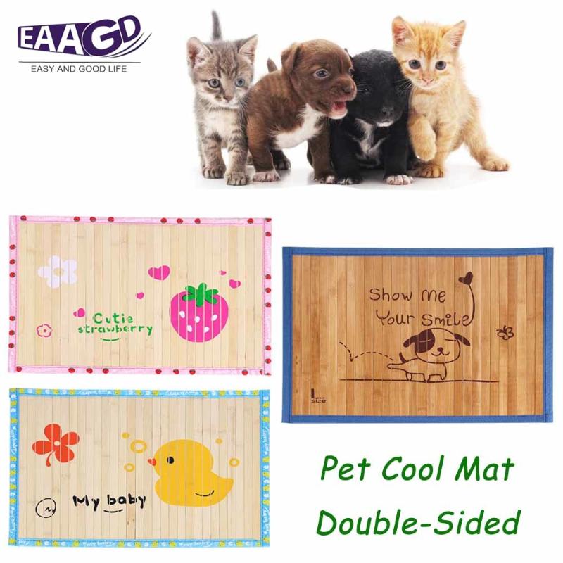 

1Pcs Double-Sided Pet Mat Dog Breathable Bamboo Charcoal Bed Sleeping Pad Washable For Small Medium Large Pets Kennels & Pens