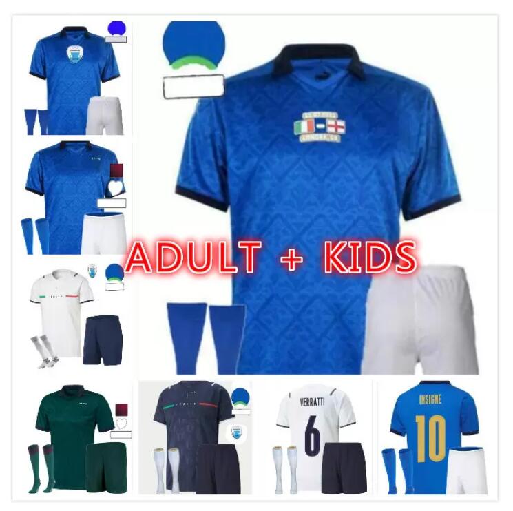 

adult kits ITALY soccer Jersey 2021 BARELLA SENSI INSIGNE 20 21 BELOTTI Immobile Chiesa Renaissance CHIELLINI BERNARDESCHI football shirts m, Black;yellow