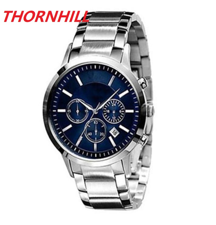 

All Dials Working Full Functional Watches 100% JAPAN MOVEMENT Quartz Chronograph mens Watch Stainless Steel Bracelet Male Wristwatch Gift AR2434 AR2448 AR2458, As pic