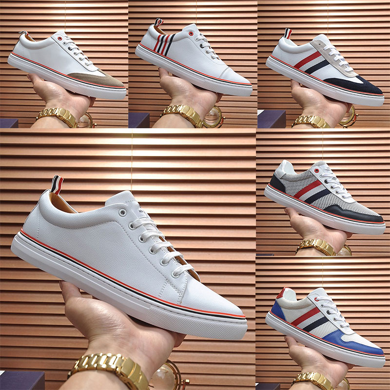 

top quality Casual Shoes 2021 men's casual shoes brand walking breathable designer lace up flat black and white street 40-45