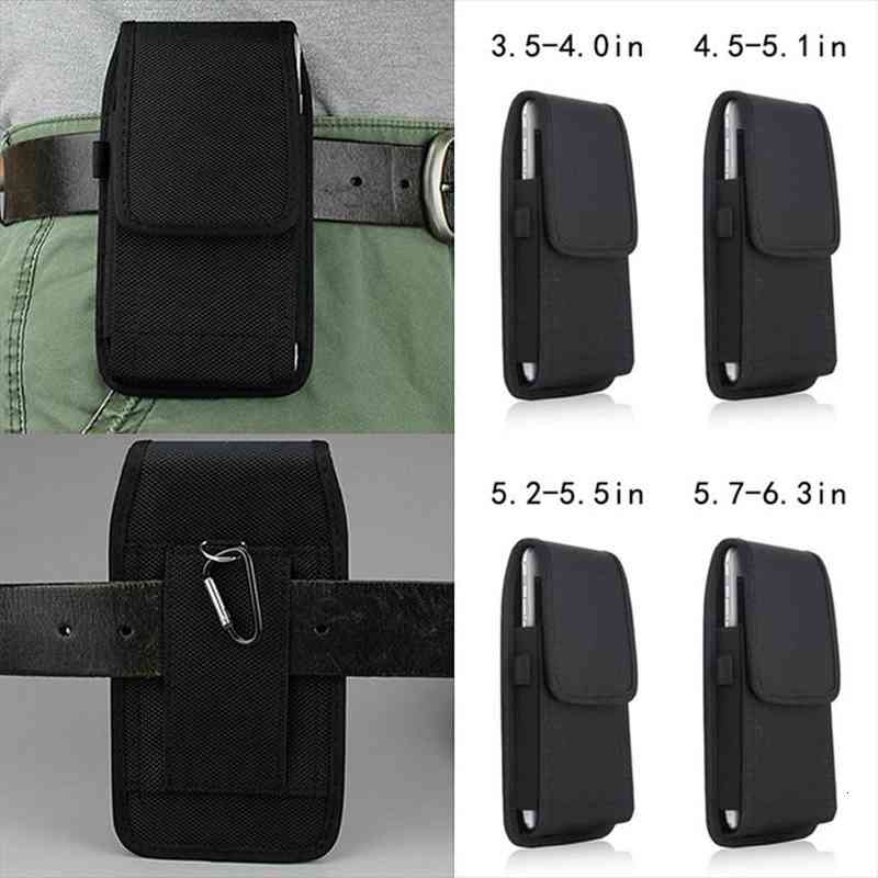 

iphonex universal mobile phone pocket mens waist bag nylon fabric wear belts belt clip phone cover wallet cover