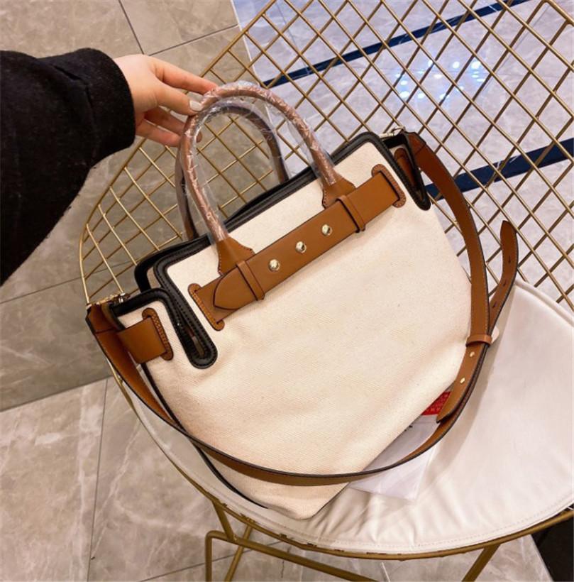 

2021 classic beach bag leather patchwork canvas woman designer one shoulder sloping span extra large capacity commuter bucket high quality shopping bags, 88888888