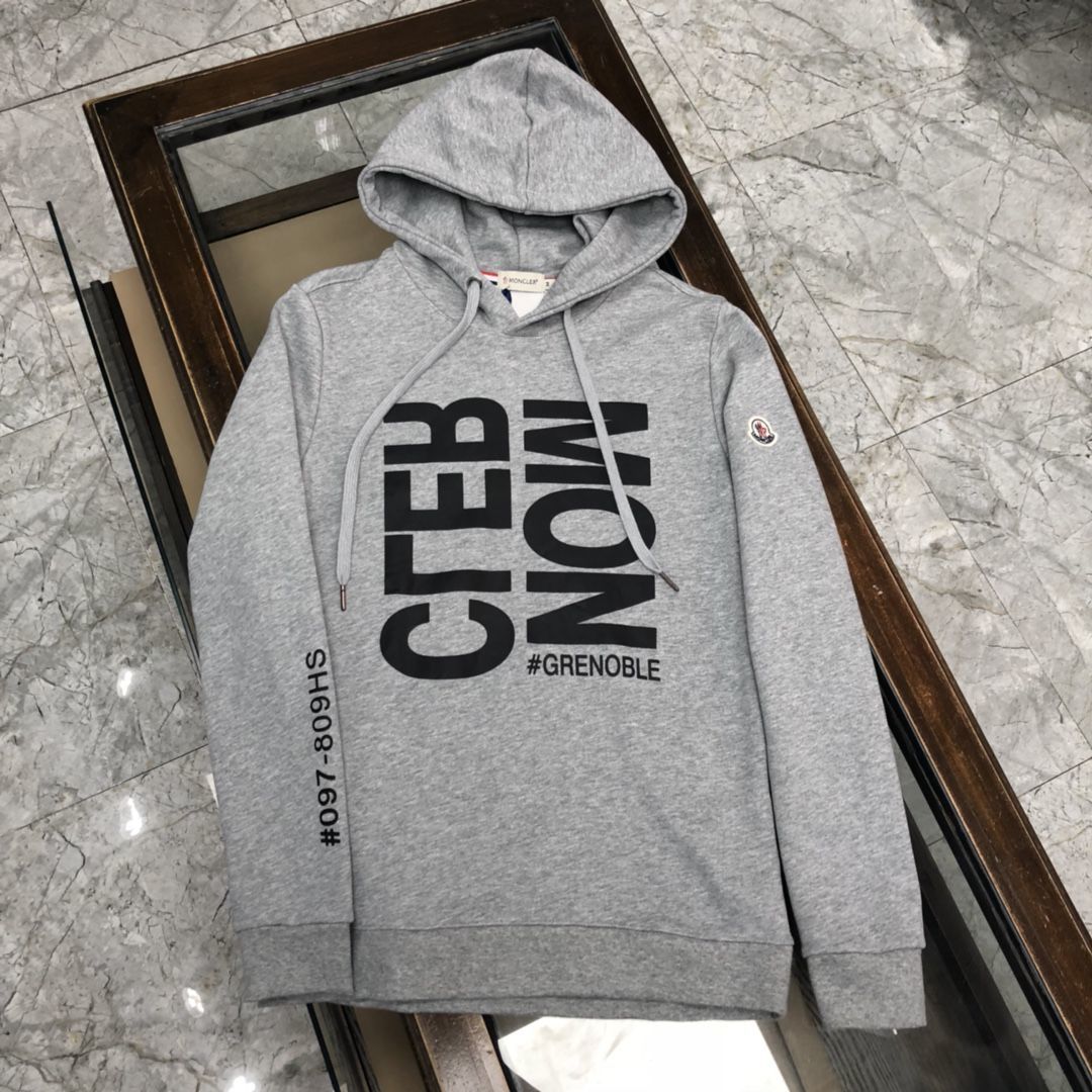 

new monclair hooded sweater couple spring and autumn winter trendy all-matching and handsome korean style cotton ins top, Black