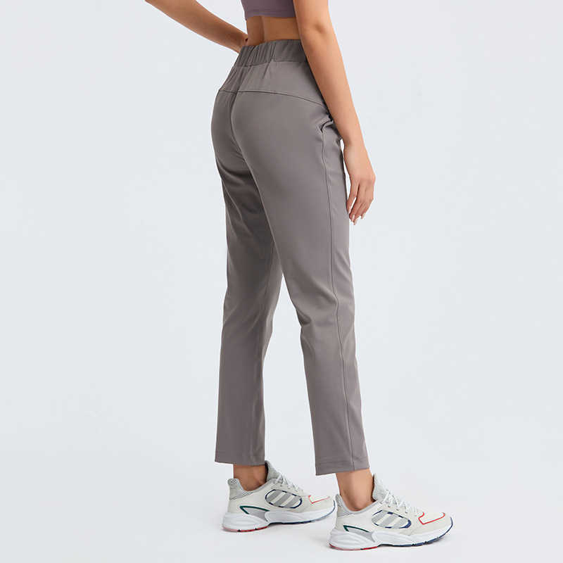 

L-110 Women Yoga Outfits Pants Loose Straight-Leg Outfit Drawcord Elastic Waist with Pocket Drape Sports and Leisure Joggers Sweat-wicking for, Jungle green