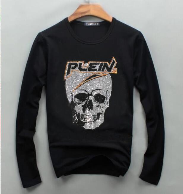 

Summer New long New T Shirts Men 100% Cotton Solid Color Casual Tees Basic O-neck High Quality asian Size Male Hot drill t shirt, Black