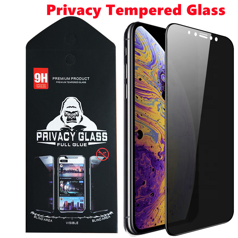 

Privacy Full Cover Anti Spy Tempered Glass Screen Protector For iPhone 13 12 11 Pro Max XS XR 8 7 6 Samsung S20 FE S21 A12 A32 A22 A42 A52 A72 A01 A11 A21 A21S A31 A41 A51 A71