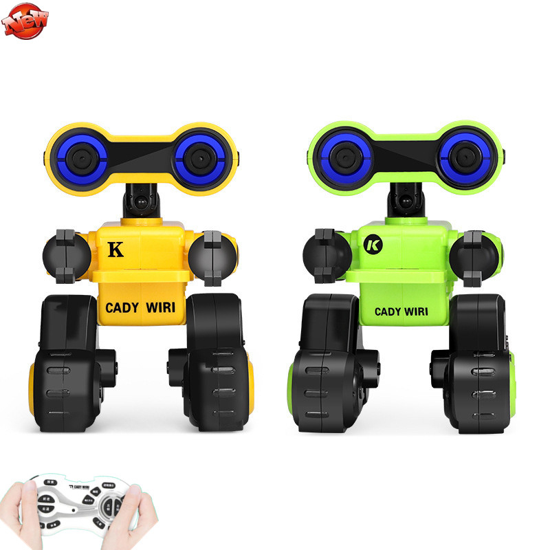 

Intelligent Gesture Control Robot With Programmable Dancing Remote Control Robot 2.4G Science Education Message Record RC Robot, Green