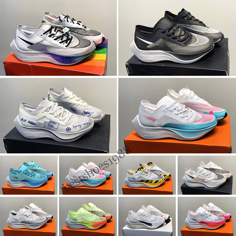

ZomX Vopofly Next% 2 pegasu Women Mens Running Shoes Valerian Blue Black White Metallic Silver Authentic Marathon Jogging Sports Trainers Sneakers, Color 5