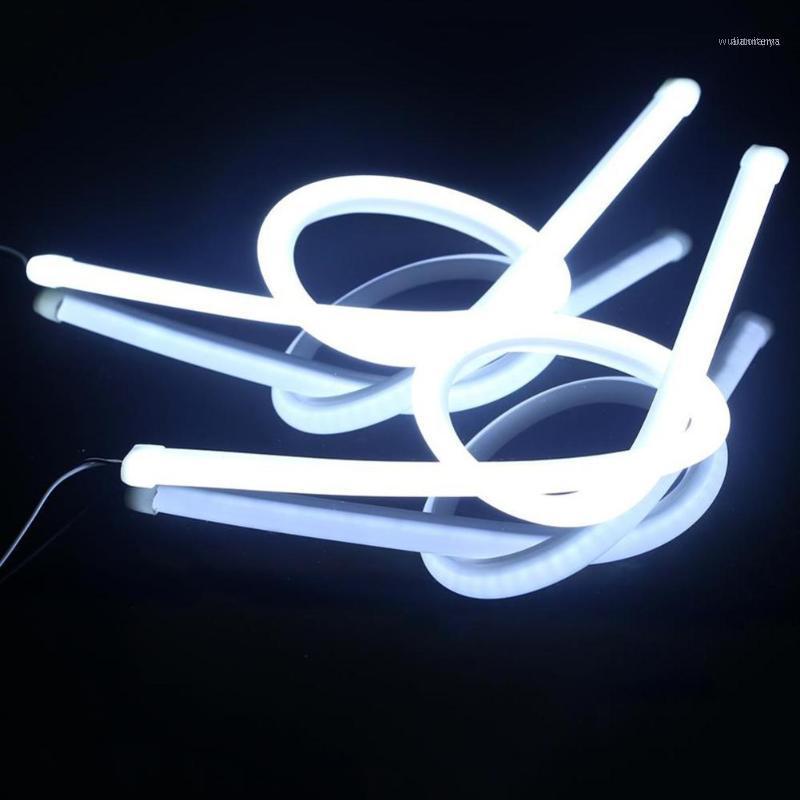 

Working Light LED 30cm 45cm 60cm Double Color Turning Signal Soft Silicone Bar Lamp Car White Yellow Color1