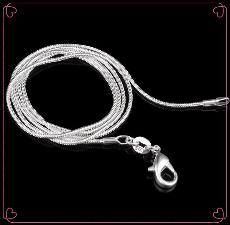 

1.5mm Fashionable Silver Necklace Temperament Wild Female Snake Bone Chain Chains