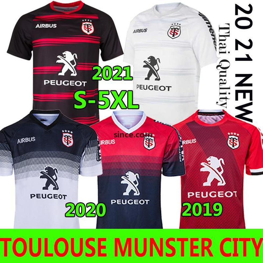 

Toulouse Munster city Rugby Jerseys 2021 New Home Away 2020 STADE TOULOUSAIN 2019 League jersey Lentulus Shirts Leisure sports -Factory Outlet, Black;gray