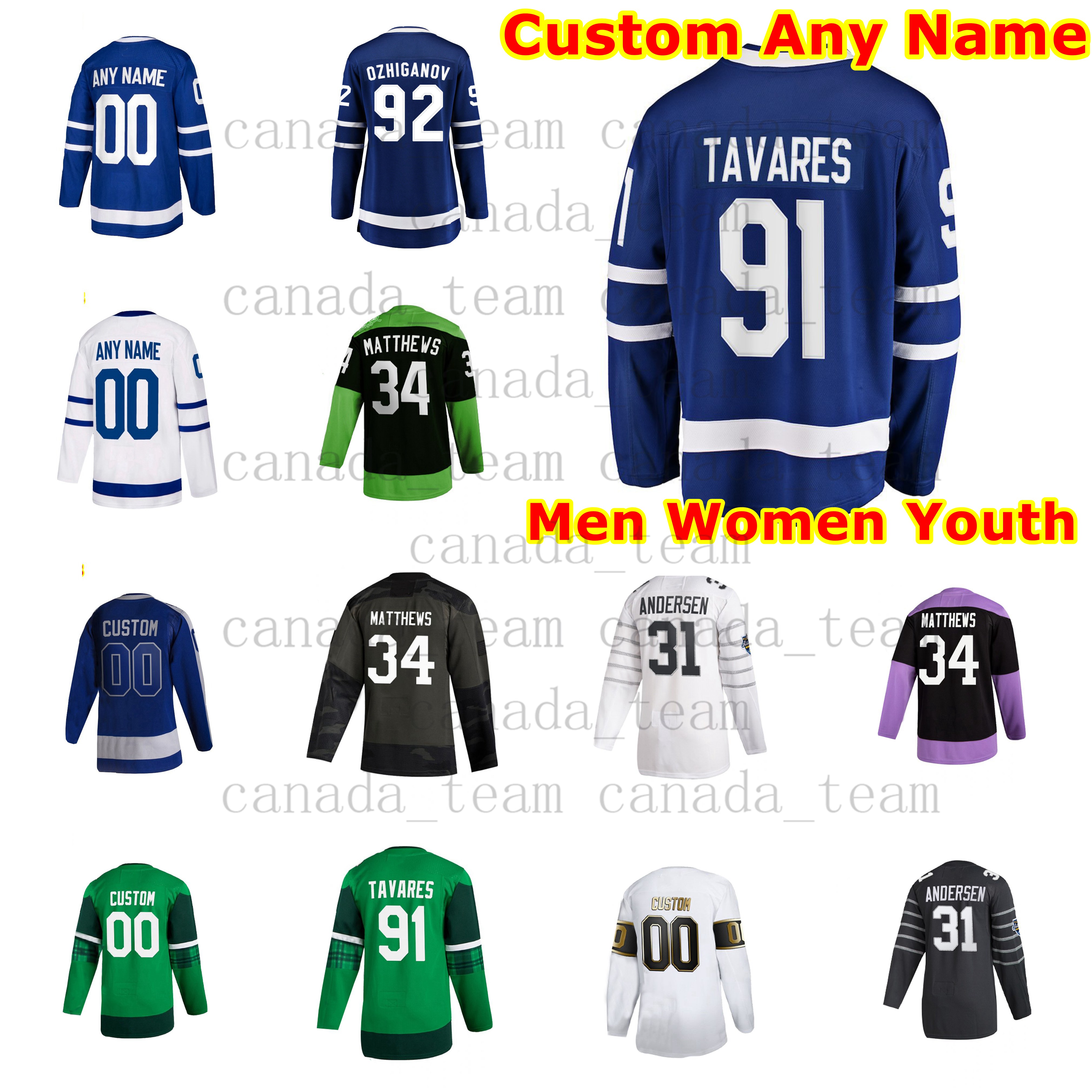 

Reverse Retro Hockey Jerseys John Tavares Jersey Auston Matthews Michael Hutchinson Martin Marincin Kevin Gravel Joe Thornton Morgan Rielly, Black;red